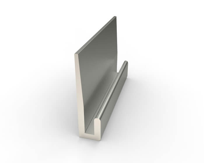Aluminum JCap 3/16" face for 1/16" material Eagle Mouldings
