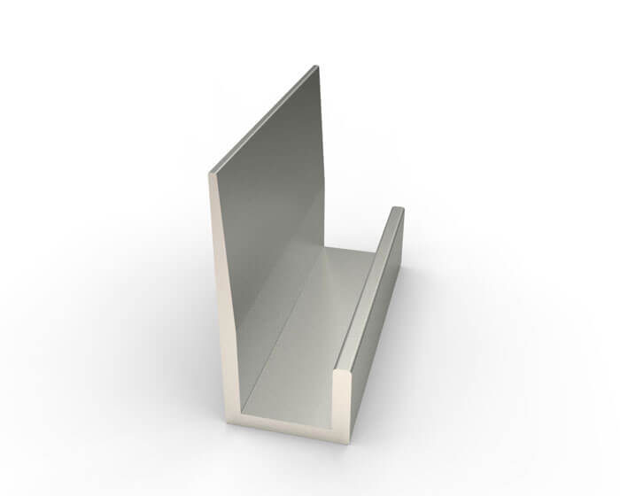 Aluminum JCap 1/4" face for 1/4" material Eagle Mouldings