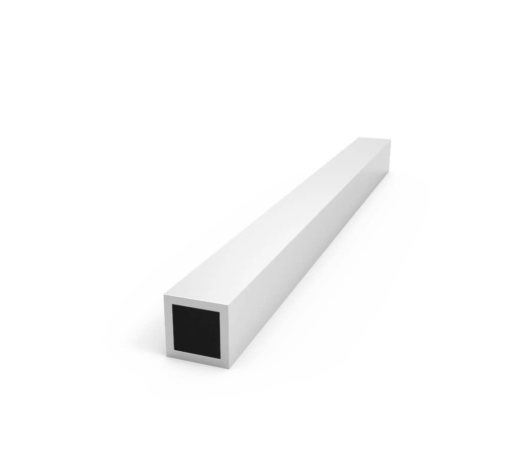 Aluminum Tubing Square .76" x .100" Wall x Radius Corners Eagle
