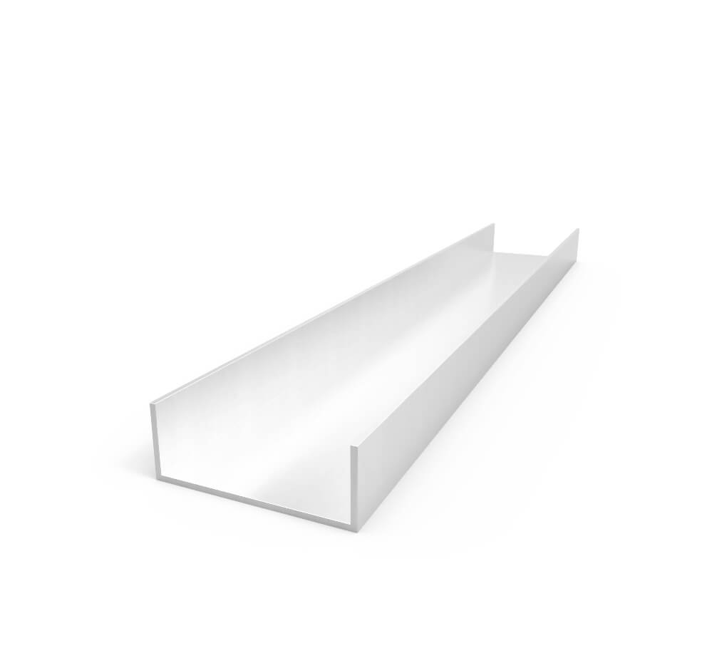 Aluminum Channel 3/4" leg x 2" OD x 17/8" ID x 1/16" wall Special
