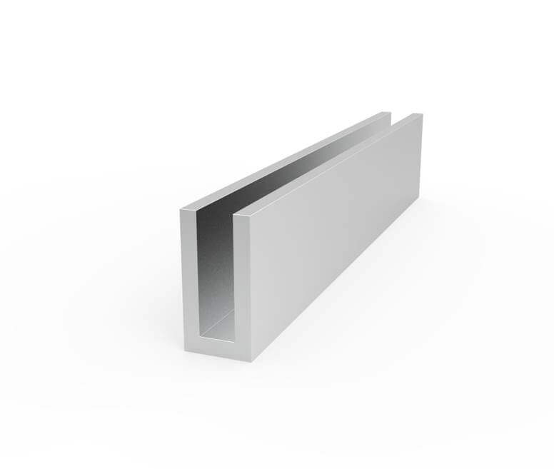 Aluminum Channel 1" Leg x 1/2" OD x .260" ID x 1/8" Wall Eagle