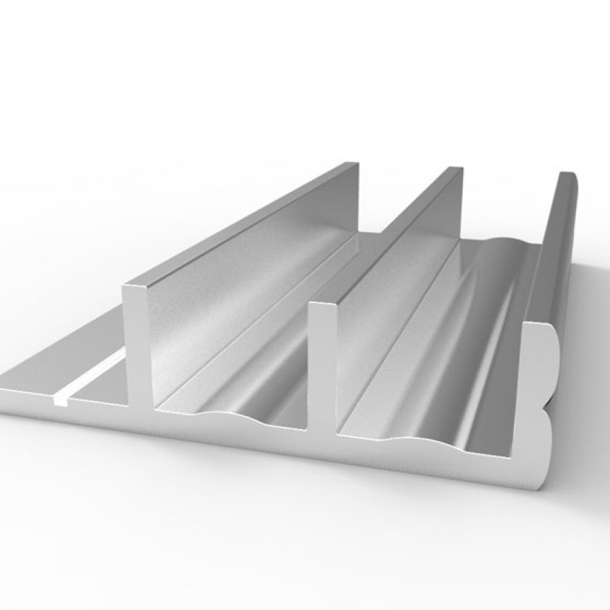 Aluminum Sliding door Track 11/8" x .56" for 1/4" Material Eagle