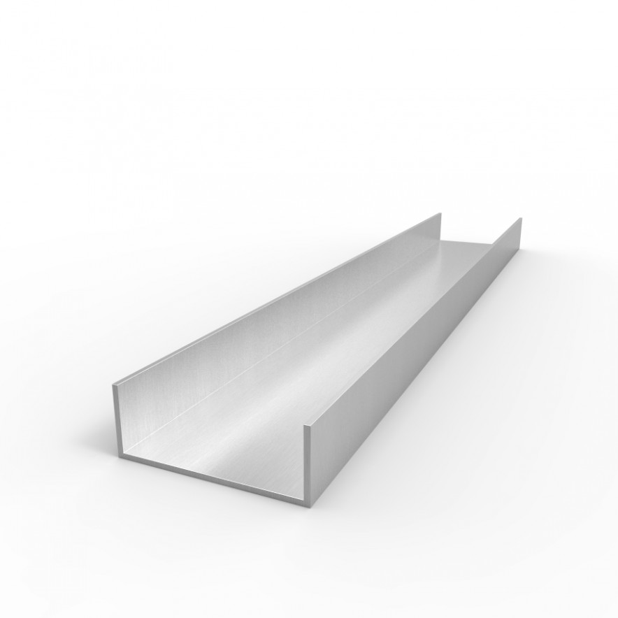 Aluminum Channel 3/4" leg x 2" OD x 17/8" ID x 1/16" wall Special Order Eagle Mouldings