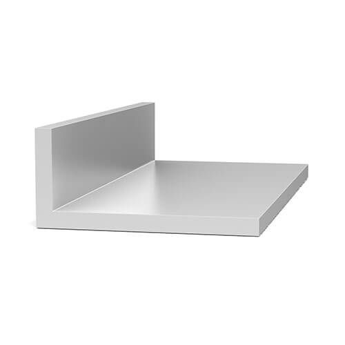 Aluminum Angle - Unequal Leg - 1/2" x 1" x 1/8" - A-1424