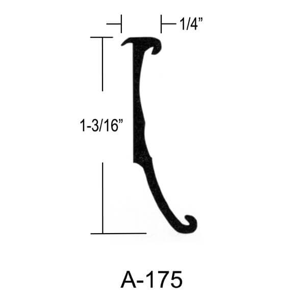A-175 – CURVED BACK – 1-3/16″