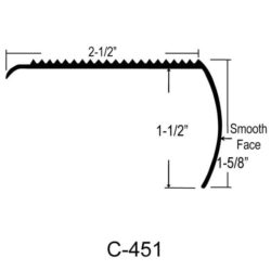 ALUMINUM STAIR NOSING – C-451 - Eagle Aluminum