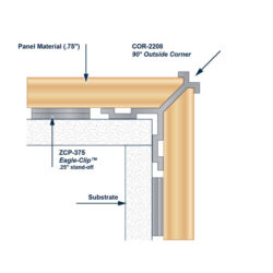 COR-2208 Outside Corner Install Diagram