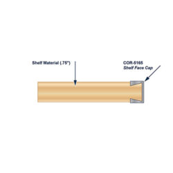 COR-5165 Aluminum Outside Corner Trim Install Diagram