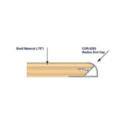 COR-5293 Aluminum Outside Corner Trim Install Diagram