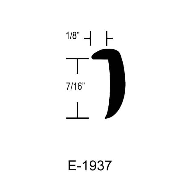E-1937 – 7/16″ Face x 1/8″ overlap Lip