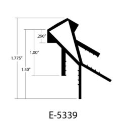 E-5339 – 60 Degree Outside Corner Dimensions