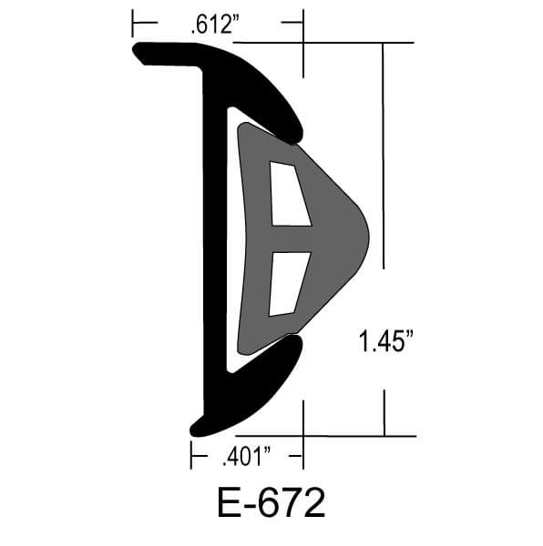 E-672 – 1.450″ Rub Rail