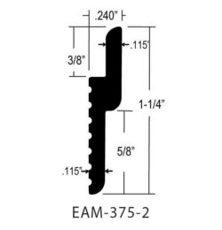 EAM-375-2 – 1-1/4″ TALL X .240″ STAND-OFF X 3/8″
