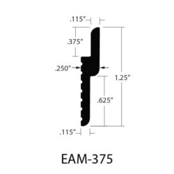 EAM-375-2 – 1-1/4″ TALL X .240″ STAND-OFF X 3/8″