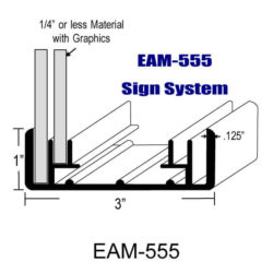 EAM-555 - 1″ X 3″ SIGN CHANNEL