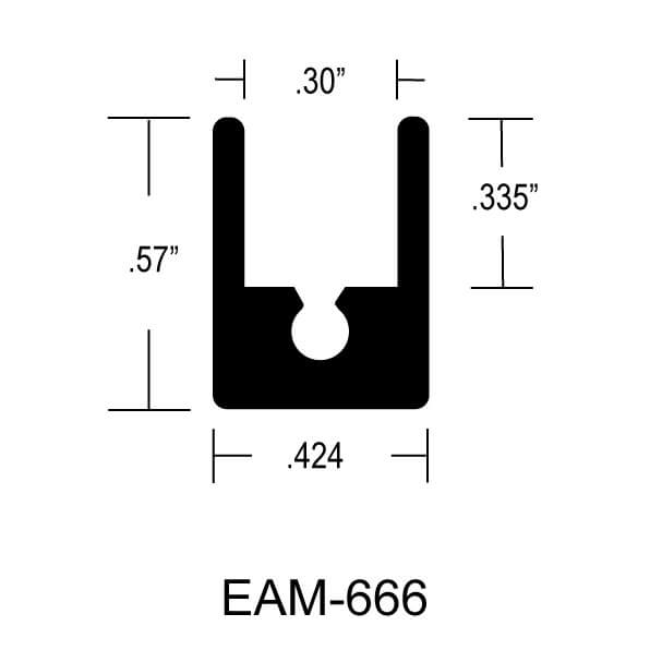 EAM-666 - .570″ X .424″ W/ SCREW PORT FOR .300″ MATERIAL