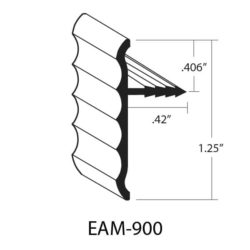 EAM-900 Decorative Tee dimensions