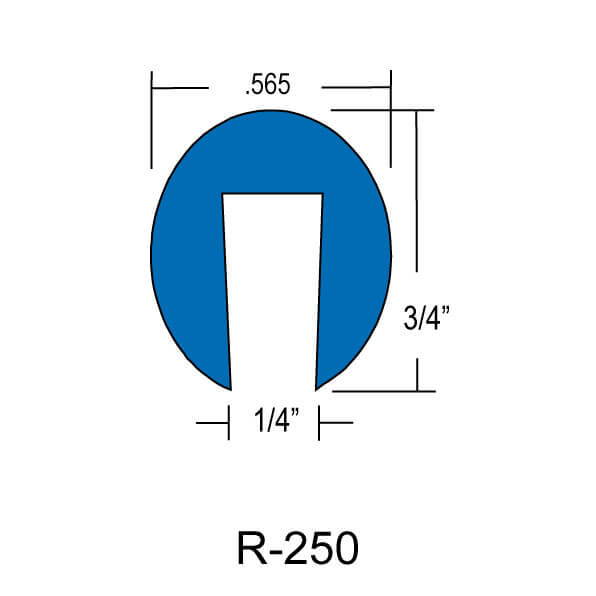 R-250 – 1/4″ ID. Stocked in Black only.