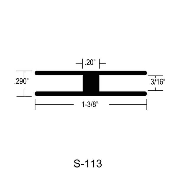 S-113 - 1-3/8″ FOR 3/16″ MATERIAL