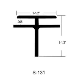 S-131 - 1-1/2″ X 1-1/2″ FOR .265″ MATERIAL