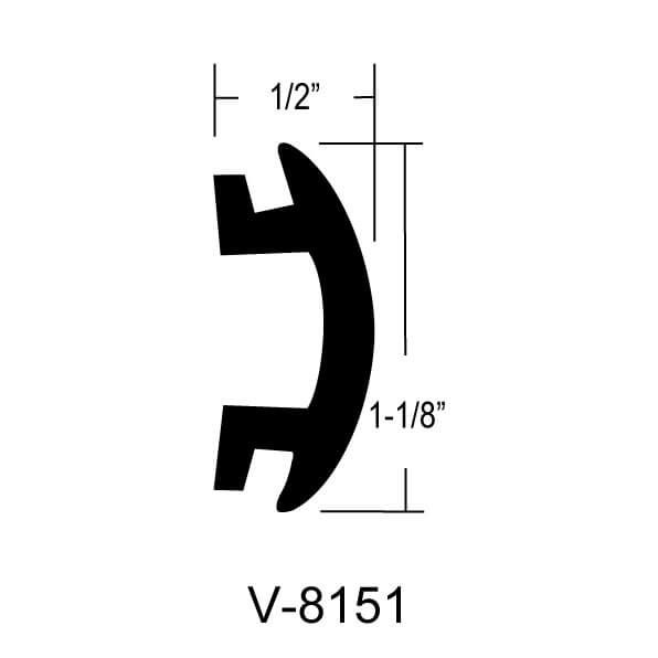 V-8151 – 52′ rolls in Black vinyl