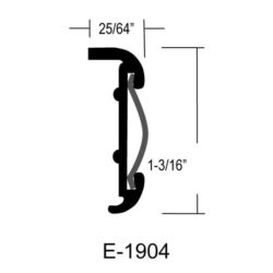 E-1904 – 1-3/16″ LIP RUB RAIL