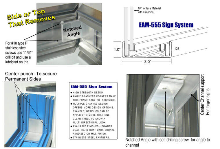Aluminum Sign Extrusions Aluminum Sign Mouldings Eagle Mouldings