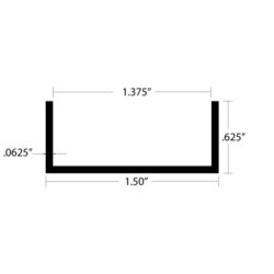 CHU-3719 U Channel Dimensions