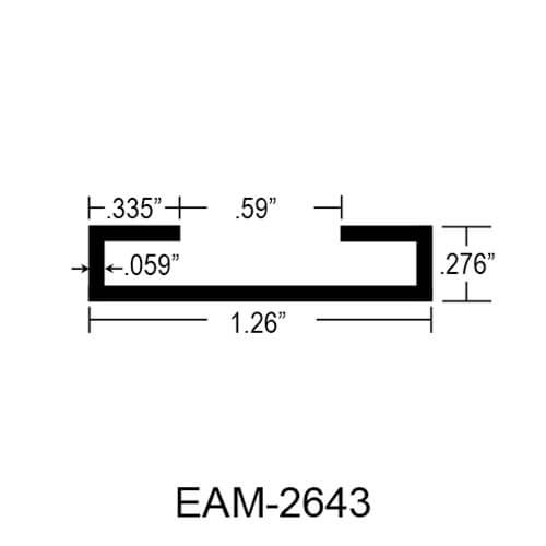 ALUMINUM C CHANNEL – EAM-2643 - Eagle Aluminum
