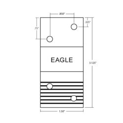 ZCP-62518-1.5 Pair Front Dimensions