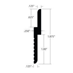 ZCP-62525-1.5 Z Clip Dimensions