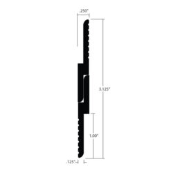 ZCP-62525-1.5 Z Clip Pair Profile Dimensions