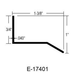 E-17401 – 1.370″ TRAILER DRIP EDGE