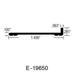 E-19650 - 1/2″ BOTTOM RAIL FOR TRAILER