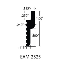 EAM-2525 – 1″ TALL X .240″ STAND-OFF X 1/4″