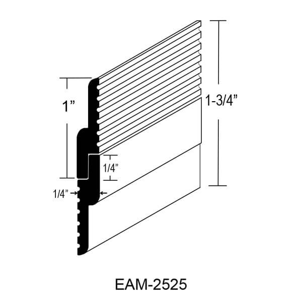 EAM-2525 - 1″ TALL X .240″ STAND-OFF X 1/4″