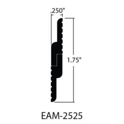 EAM-2525-2 - 1″ TALL X .240″ STAND-OFF X 1/4″