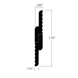 ZCP-2525-2 Z Clip Pair Profile Dimensions