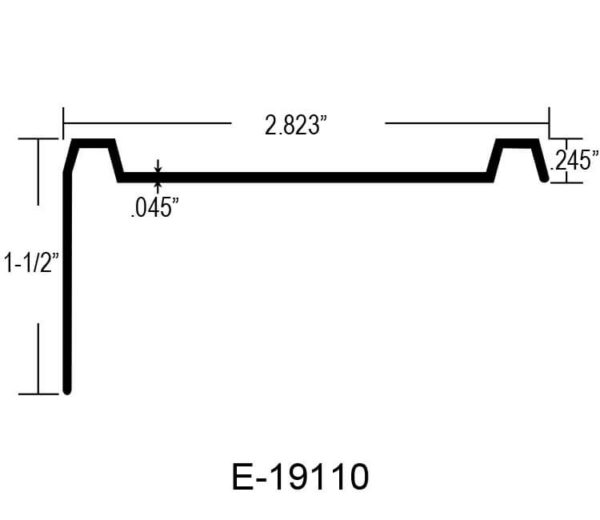 E-19110 - 2.823″ TOP RAIL FOR TRAILER