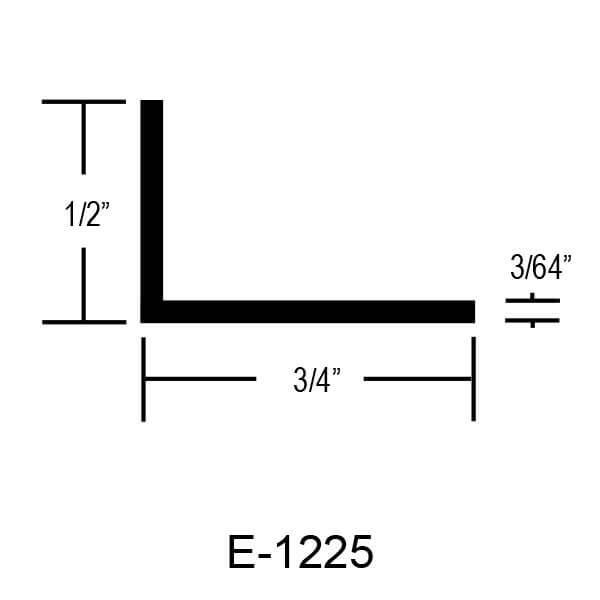 E-1225 – 1/2″ X 3/4″ X 3/64″