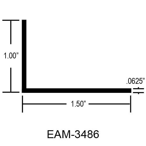 EAM-3486 – 1″ X 1-1/2″ X 1/16″