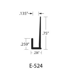 E-524 J-Cap Dimensions