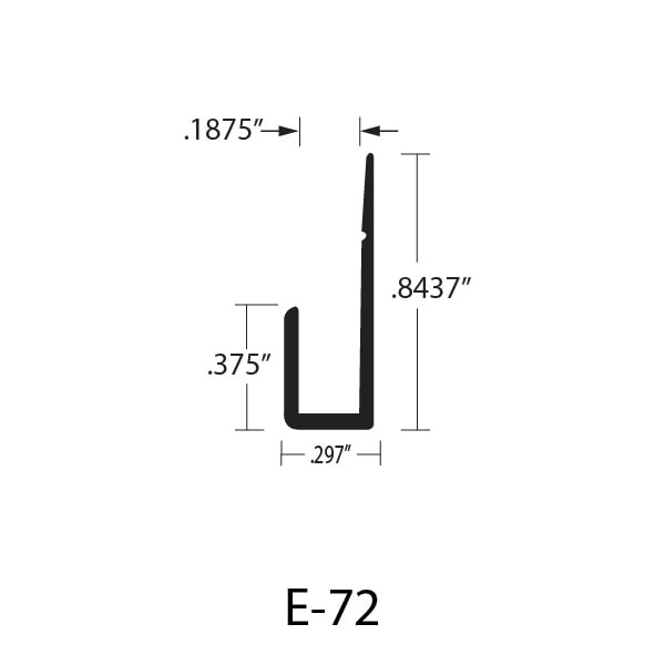 E-72 J-Cap Dimensions