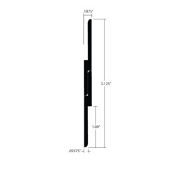 ZCP-62518-S-1.5 Z Clip Pair Profile Dimensions