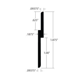 ZCP-62518-S-1.5 Z Clip Dimensions