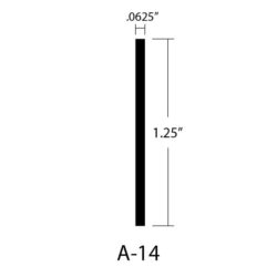 A-14 Flat Bar Dimensions