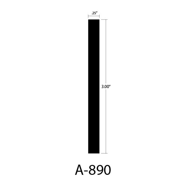A-890 Dimensions