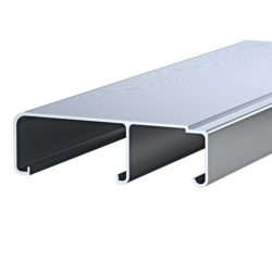 EAM-0267 - Aluminum Bleacher Planking - 5.225" Wide x 1.745" Tall Left End Bleacher Plank