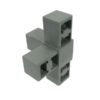 5451 - Nylon Connector - 4 Way 90 Degree