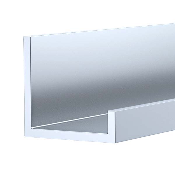 Aluminum J-Cap - 5/16" Face x 1" Leg x 1.055" OD x.09 Wall for 7/8" Material